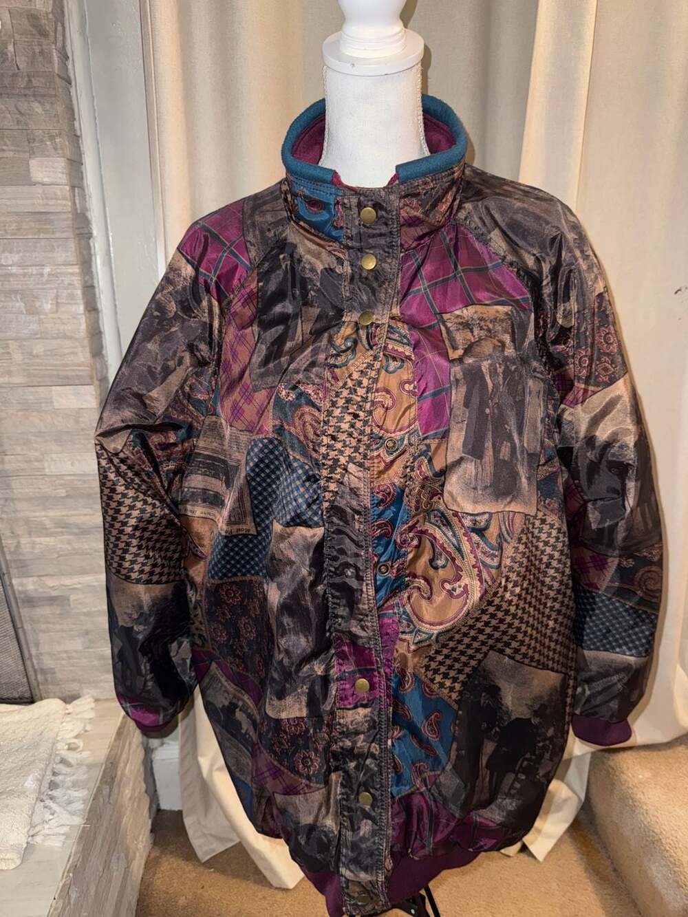 Vintage Reversible Patchwork Jacket